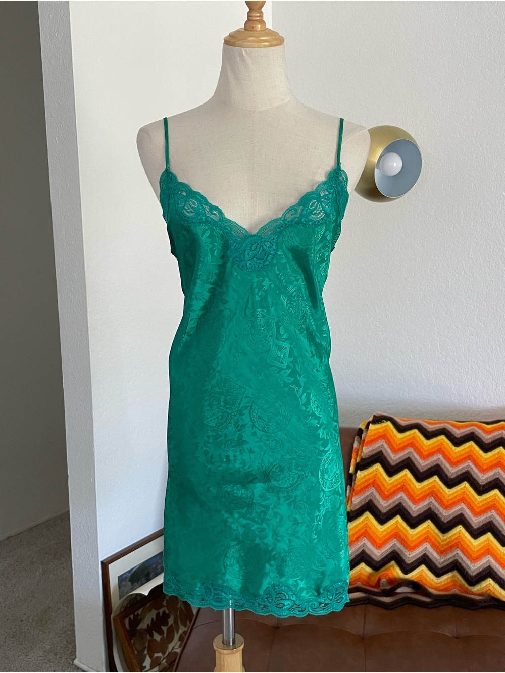 Victoria's Secret Gold Label Coquette Babydoll Floral Lace Satin Slip Dress